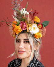 Load image into Gallery viewer, Cempasúchil Flower Crown Pre-Order for Día de los Muertos