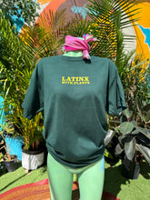 Load image into Gallery viewer, Forest Green Latinx with Plants T-Shirt | LWP x Bella Canvas