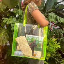 Load image into Gallery viewer, Transparent Colorblocked Tote Bag