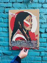Load image into Gallery viewer, Tongva Woman Mural Print (18&quot;x24&quot;) | LWP x ABCNT Collab
