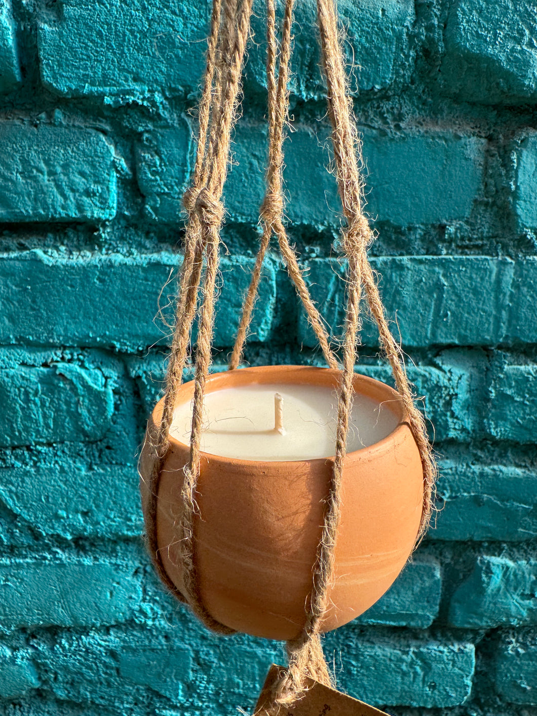 Hanging Terracotta Pot Scented Soy Candles | LWP x Easton Wicks Collab