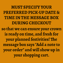 Load image into Gallery viewer, Cempasúchil Flower Crown Pre-Order for Día de los Muertos
